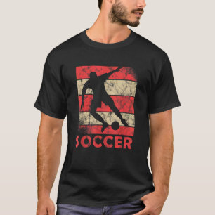 Fußball-Stürmer American Soccer für Spieler-Team-C T-Shirt