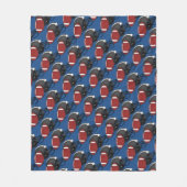 Fußball-Sturzhelm und Ball-Fleece-Decke Fleecedecke (Vorderseite)