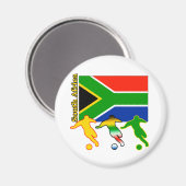 Fußball Südafrika Magnet (Vorderseite/Rückseite)