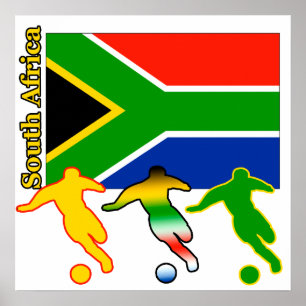Fußball Südafrika Poster