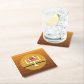 Fußball Super Fan Game Day Rechteckiger Pappuntersetzer (Vor Ort)