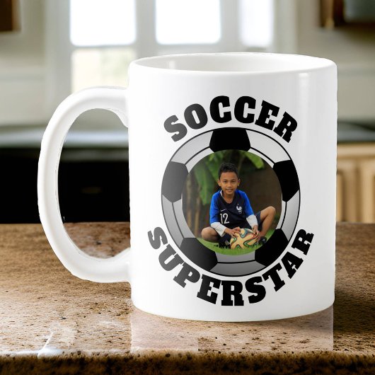 Fußball-Superstar-Foto Kaffeetasse