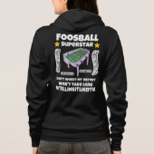 Fußball-Superstar-Sieg wird lange dauern Hoodie (Rückseite)