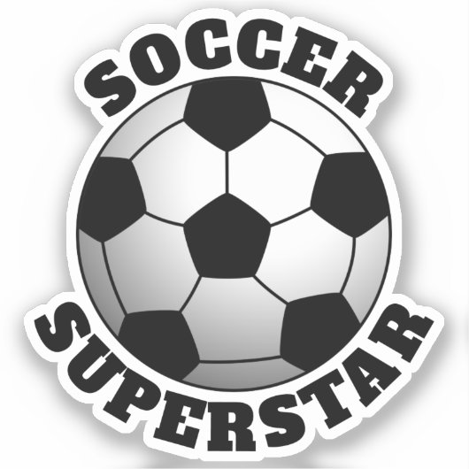 Fußball-Superstar Sport Aufkleber (Vorderseite)