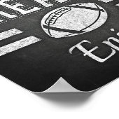 Fußball SWEET LECKEREIEN GENIESSEN! Signalkank dru Poster (Ecke)