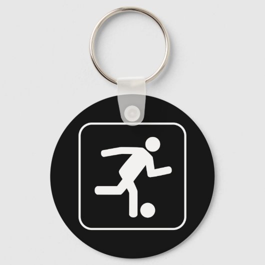 Fußball-Symbol Schlüsselanhänger (Vorderseite)