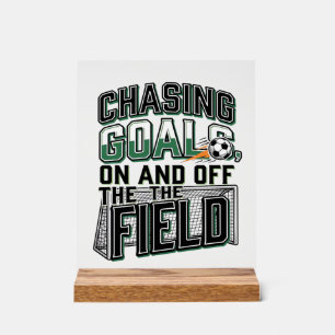Fußball-T-Shirt-Design im Vintage-Stil_1 Acrylschild