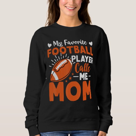 Fußball-T-Shirt-Mama Sweatshirt (Vorderseite)