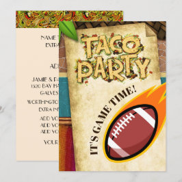 Fußball-Taco-Party-Einladung Einladung