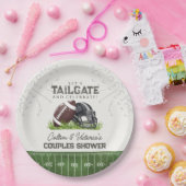 Fußball-Tailgate & Celebrate Touchdown-Paare Pappteller (Party)