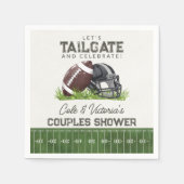 Fußball-Tailgate & Celebrate Touchdown-Paare Serviette (Vorderseite)