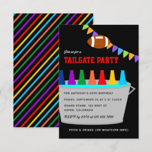 Fußball-Tailgate-Party-Einladung Einladung