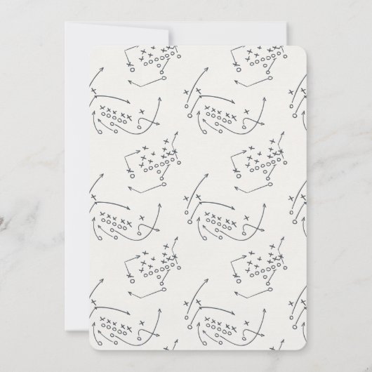 Fußball Tailgate und Celebrate Paare Dusche Einladung (Rückseite)