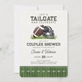 Fußball Tailgate und Celebrate Paare Dusche Einladung