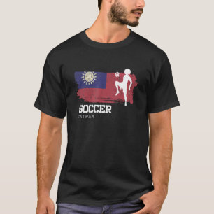 Fußball Taiwan Flaggenfußball Frauen Fußball-Mädch T-Shirt