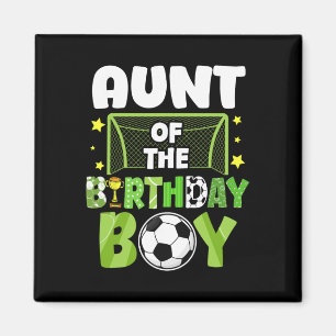 Fußball-Tante Geburtstag Junge Party Fußball-Famil Magnet