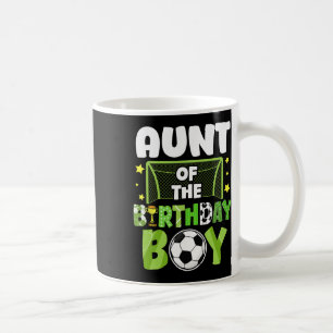 Fußball-Tante Geburtstagsjunge Party Fußball-Famil Kaffeetasse
