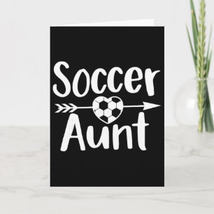 Fußball Tante Herz Sportliebhaber Tante Muttertag Karte