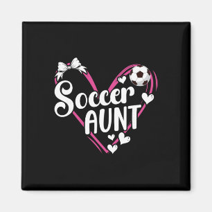 Fußball-Tante Herz-Tante eines Fußballspielers Tan Magnet