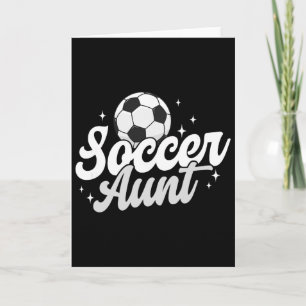 Fußball-Tante Stolz Tante eines Fußballspielers Ta Karte