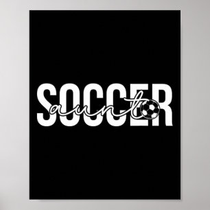 Fußball-Tante Stolz Tante eines Fußballspielers Ta Poster