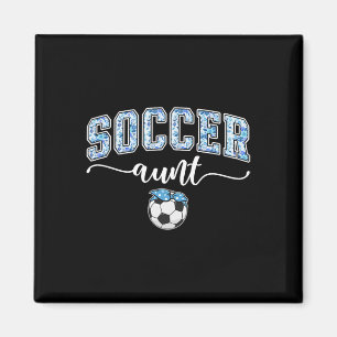 Fußball-Tante, stolze Tante eines Fußballspielers Magnet