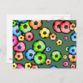 Fußball-Tapete Postkarte (Vorne/Hinten)