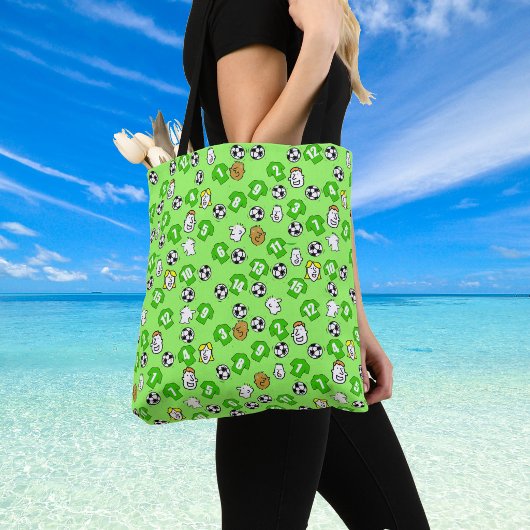 Fußball-Tasche mit grünen Shirts Tasche