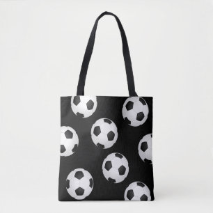 Fußball-Tasche schwarz-weiß Design Tasche