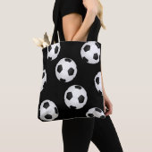 Fußball-Tasche schwarz-weiß Design Tasche (Von Nahem)