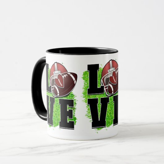 Fußball Tasse (Vorderseite Links)