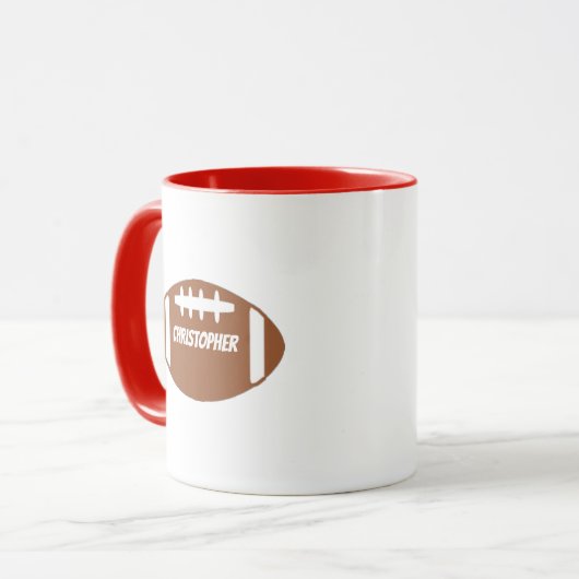 Fußball Tasse (Vorderseite Links)