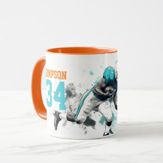 Fußball Tasse (Vorderseite Links)