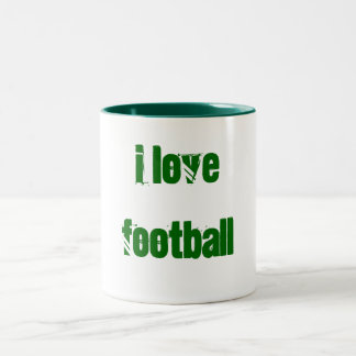 Fußball-Tasse der Liebe I Zweifarbige Tasse