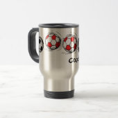 Fußball-Tasse durch den SRF Reisebecher (Vorderseite Links)