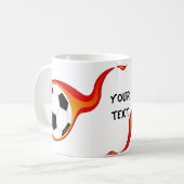 Fußball-Tasse Kaffeetasse (Vorderseite Links)