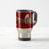 FUSSBALL Tasse rot und weiß - SRF (VorderseiteRechts)