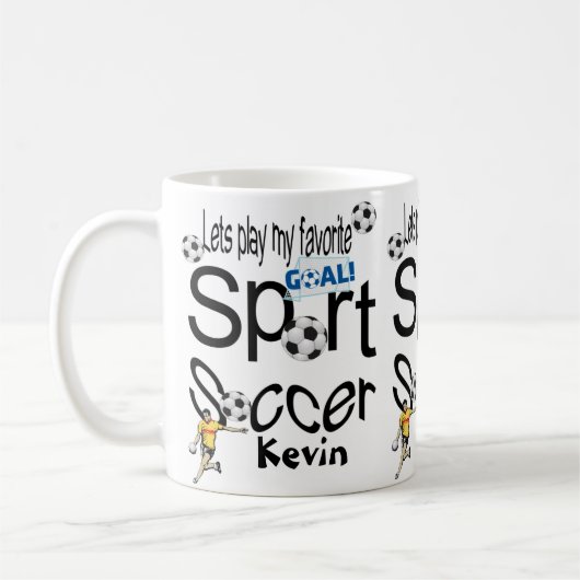 Fußball-Tasse Sport Kaffeetasse (Links)