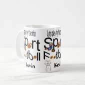 Fußball-Tasse Sport Kaffeetasse (Vorderseite Links)