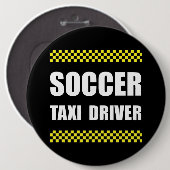 Fußball-Taxi-Fahrer Button (Vorne & Hinten)