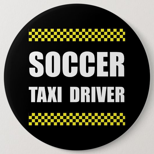 Fußball-Taxi-Fahrer Button (Vorderseite)