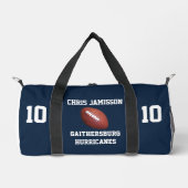 Fußball-Team, Coach Player Navy Blue Personalisier Duffle Bag (Vorderseite)