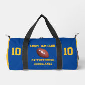 Fußball-Team, Coach, Spieler Blue Gold Personalize Duffle Bag (Vorderseite)