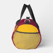 Fußball Team Coach Spieler Maroon Gold Personalisi Duffle Bag (Rechts)