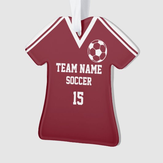 Fußball-Team Editable Sports Jersey mit Foto Ornament (Vorderseite)