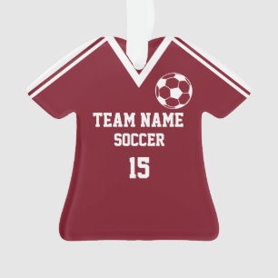 Fußball-Team Editable Sports Jersey mit Foto Ornament