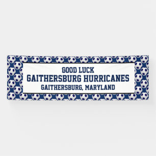 Fußball-Team-Fahne, personalisierte 3 Linien des Banner