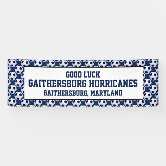 Fußball-Team-Fahne, personalisierte 3 Linien des Banner (Horizontal)