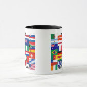 Fußball-Team-Flaggen 2010 Tasse (Zentrum)