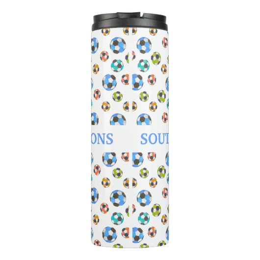 Fußball-Team-Geschenk Thermosbecher (Rückseite)